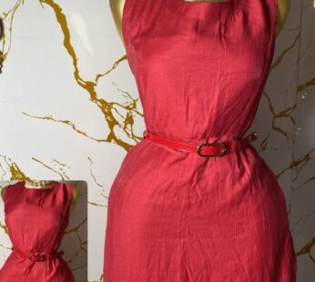 Mini robe rouge femme en tissu lourd – Élégante et sexy