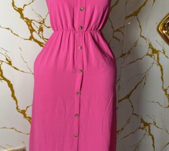 Magnifique robe longue rose élégante – Chic et féminine