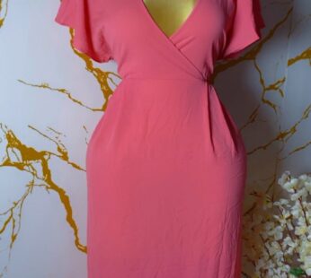 Magnifique robe rose simple – Chic et confortable