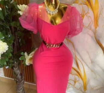 Magnifique robe de soirée rose – Chic et glamour