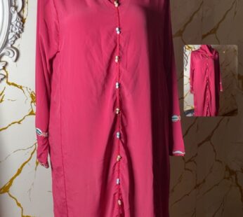 Magnifique abaya rouge – Élégante et raffinée