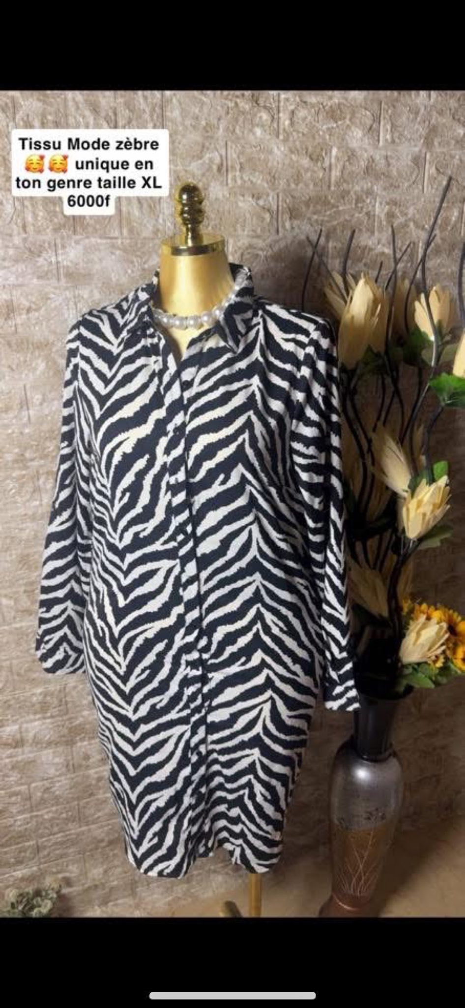 Magnifique robe motif zèbre – Audacieuse et chic