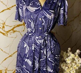 Magnifique robe bleue ample – Confort et élégance